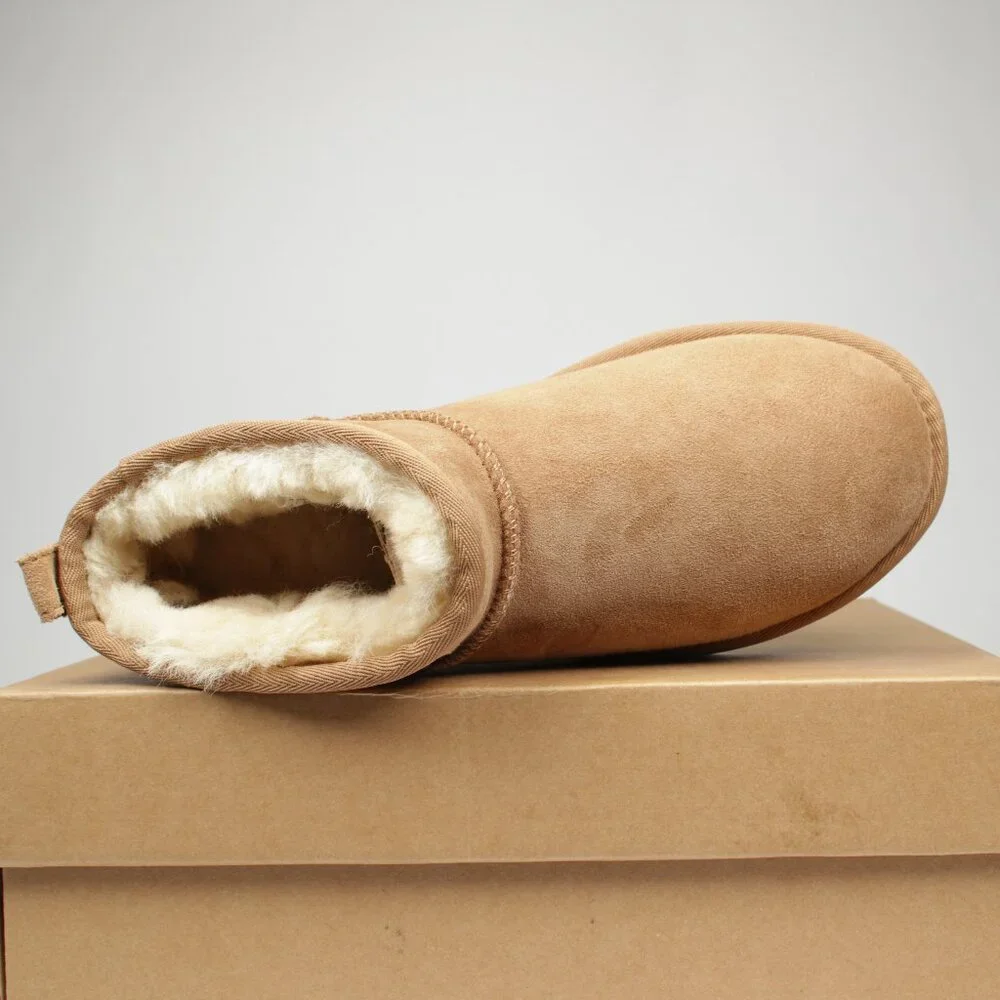 UGG Women's Classic Ultra Mini Chestnut New With Box Lightweight Sheepskin Boot - Picture 4 of 4
